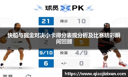 快船与掘金对决小卡得分表现分析及比赛精彩瞬间回顾